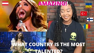 TOP 10 BEST EUROVISION PERFORMANCES REACTION