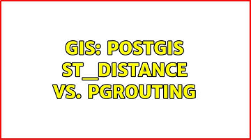 GIS: PostGIS ST_Distance vs. pgRouting (2 Solutions!!)