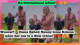 Wooow!!🎊Diana Bahati Nanny Irene Nekesa takes her son to a New school ‼️❤️😍🥰 X diana bahati