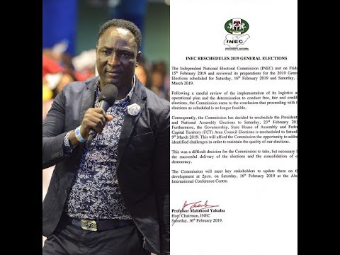 Prophecy Confirmation: No Election come February 16 - Prophet Jeremiah Omoto Fufeyin predicts [WATCH