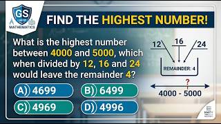 What is the highest number between 4000 and 5000, which when divided by 12, 16 and 24 would leave