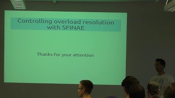 [MUC++] Matthäus Brandl - "Controlling Overload Resolution with SFINAE" (Lightning Talk)