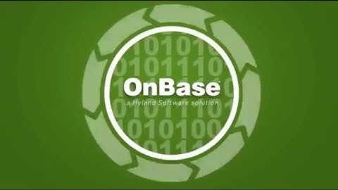 OnBase Demo | Automate & Improve Business Document Processes with Paperless Document Management
