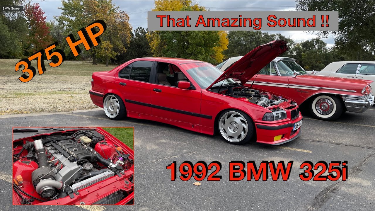 1993 BMW 325i Accelerating and Turbo Whistle 