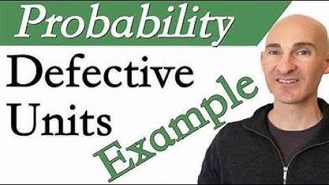 what probability of selecting defective units