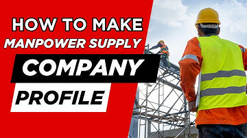 how to make manpower company profile | How to make company profile | #manpower #profilecreation