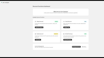 Shopify Discount App | Cart Catalyst