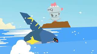 Mega Sharpedo VS Mega Slowbro Pivot animation