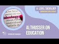 Althusser on Education | A Level Sociology - Education