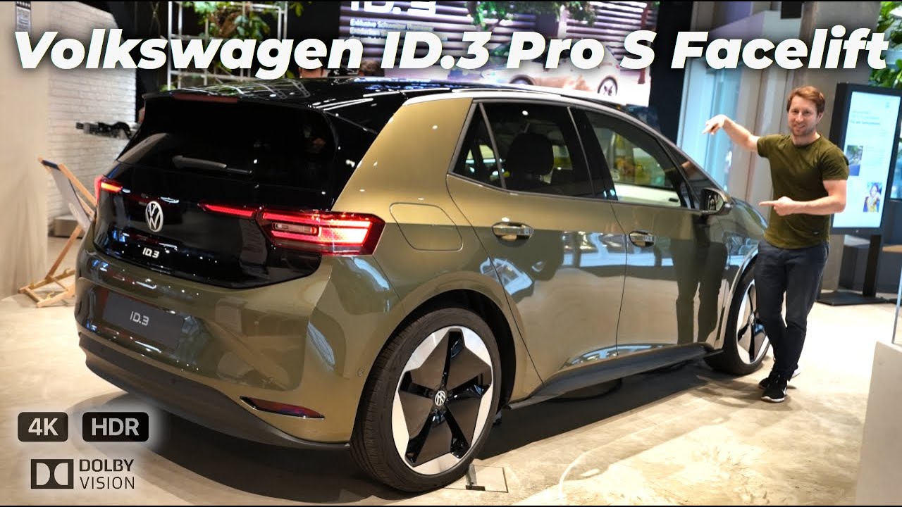 New Volkswagen ID 3 Pro S Facelift Review 2023 