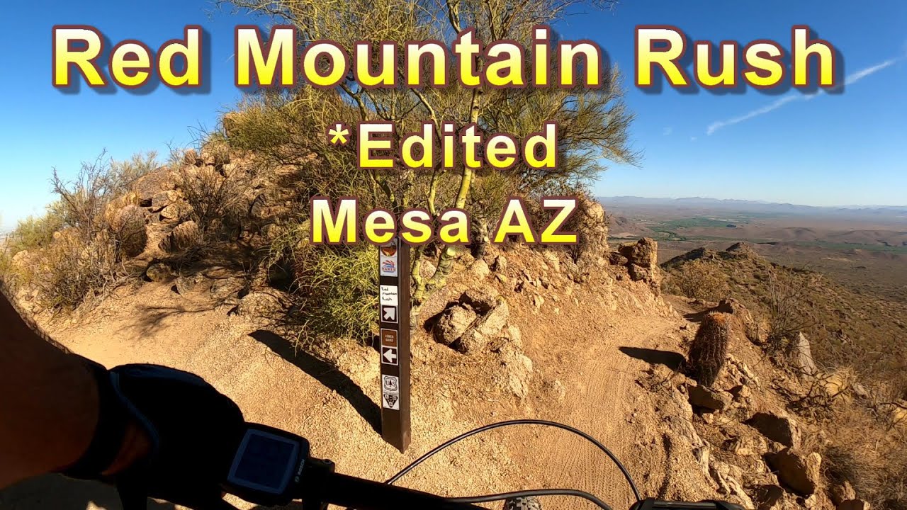 Mountain Biking "Red Mountain Rush", Mesa AZ. (Best Downhill In AZ