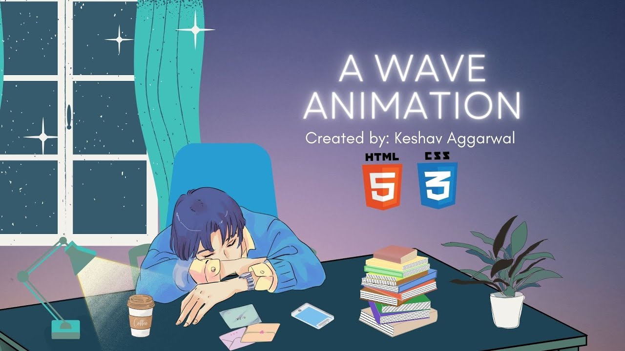 Wave Animation by Html and Css | #html #css - YouTube