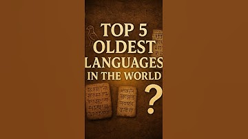 The 5 Oldest Languages Still Spoken Today. #ytshorts