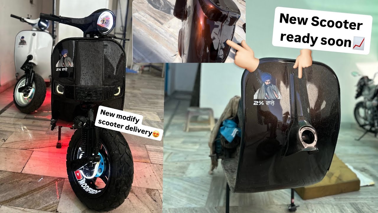 New modify scooter delivery😍& one more scooter soon😈 #modifiedguru ...