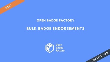 New feature - Bulk badge endorsement request