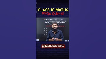 CLASS 10 MATHS PYQs | PROBABILITY #pyqseries #pyqcbse #mcqs #probability  #trending #boardexam2025