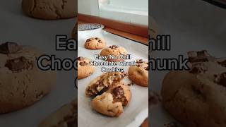 No Chill Chocolate Chunk Cookies #shorts #cookies #food #chocolate