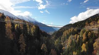 4K Switzerland - Hängebrücke Fürgangen Goms Bridge