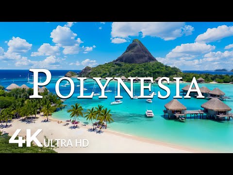 FLYING OVER POLYNESIA (4K UHD) – Soothing Music Along With Beautiful Nature Video - 4K Video UHD #5