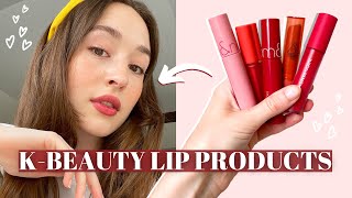 Trying K-Beauty LIP PRODUCTS! | YESSTYLE Haul ✨