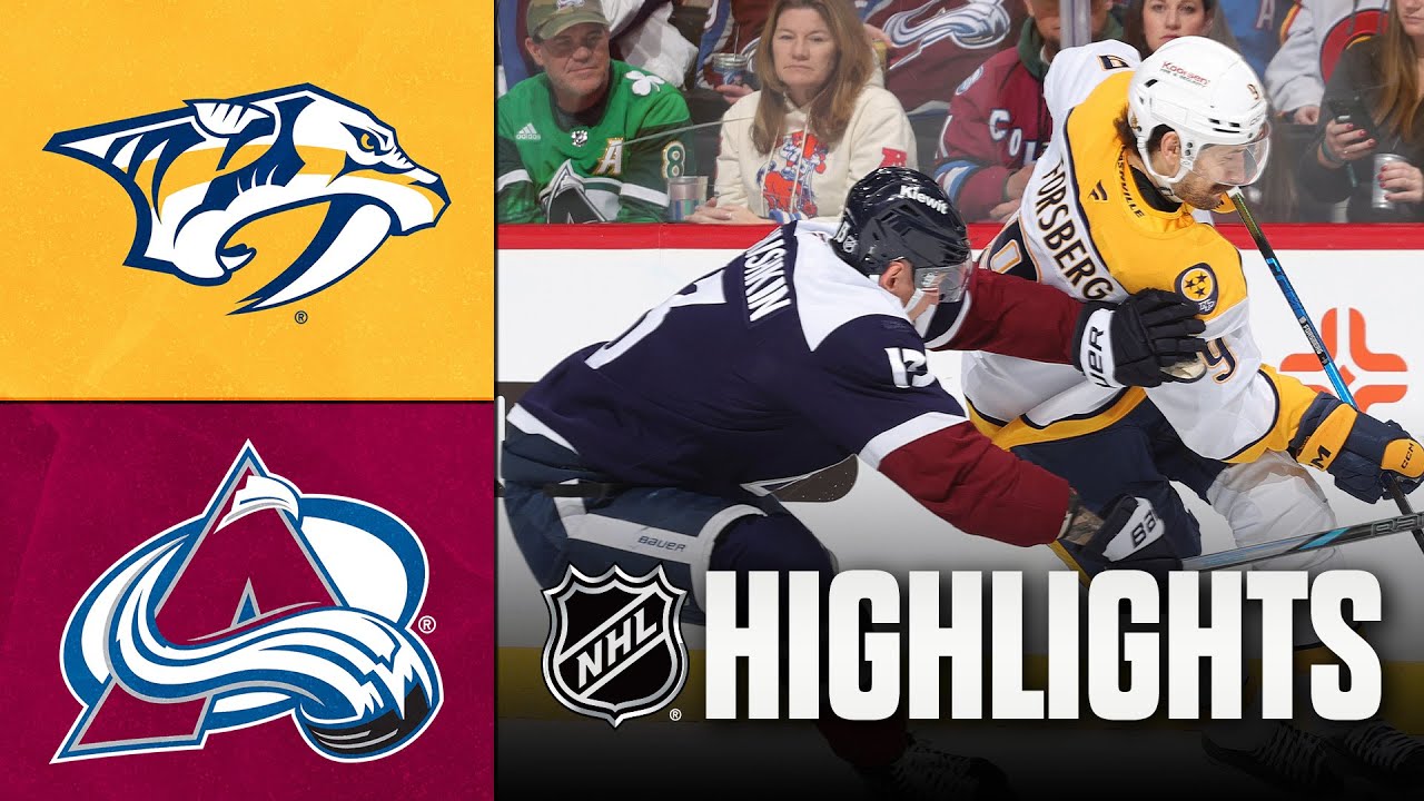 Predators vs. Avalanche | NHL Highlights | January 16, 2026