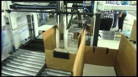 Omega Automatic Packer after folder gluer - filmed by Arapak