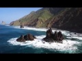 Taganana, Playa de Benijo, Tenerife — Big waves and rocks at North of Tenerife