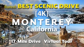 [4K] Virtual Tour along Monterey California 17Mile Drive Pebble Beach
