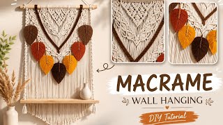 Transform Your Room! 🍂 Easy Autumn Macrame Wall Hanging Tutorial