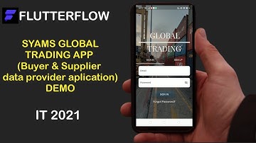 FLUTTERFLOW - SYAMS GLOBAL TRADING APP - DEMO