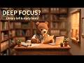 Deep Focus? 📚 Sunset library lofi to study & research | cozy acoustic, piano