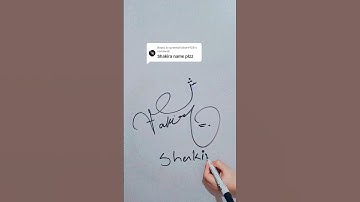 Shakira Name Signature Style #signature #shorts #signwithus