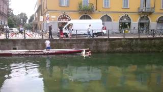 Salvataggio bici BikeMi  Naviglio Luglio 2016 Canottieri San Cristoforo