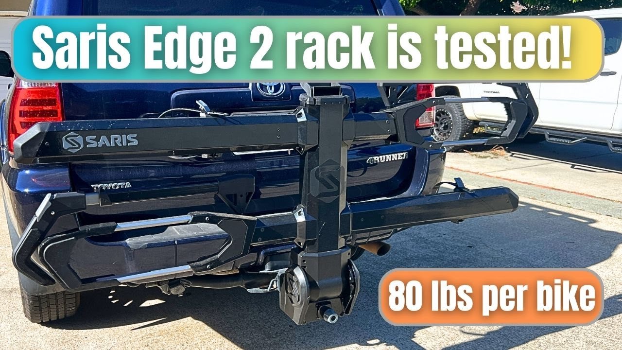 Saris Edge 2 eBike Hitch Rack Test and Review - 80 lb per bike capacity ...