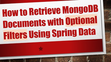 How to Retrieve MongoDB Documents with Optional Filters Using Spring Data