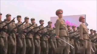 I put succy succy over North Korea marching
