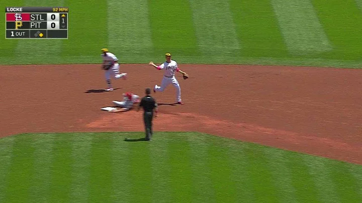 STL@PIT: Harrison fields grounder, starts double play