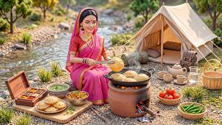 🔥🥘 Miniature Doll Makes Puri, Chutney \u0026 Chana | Indian Village Tiny Kitchen ASMR
