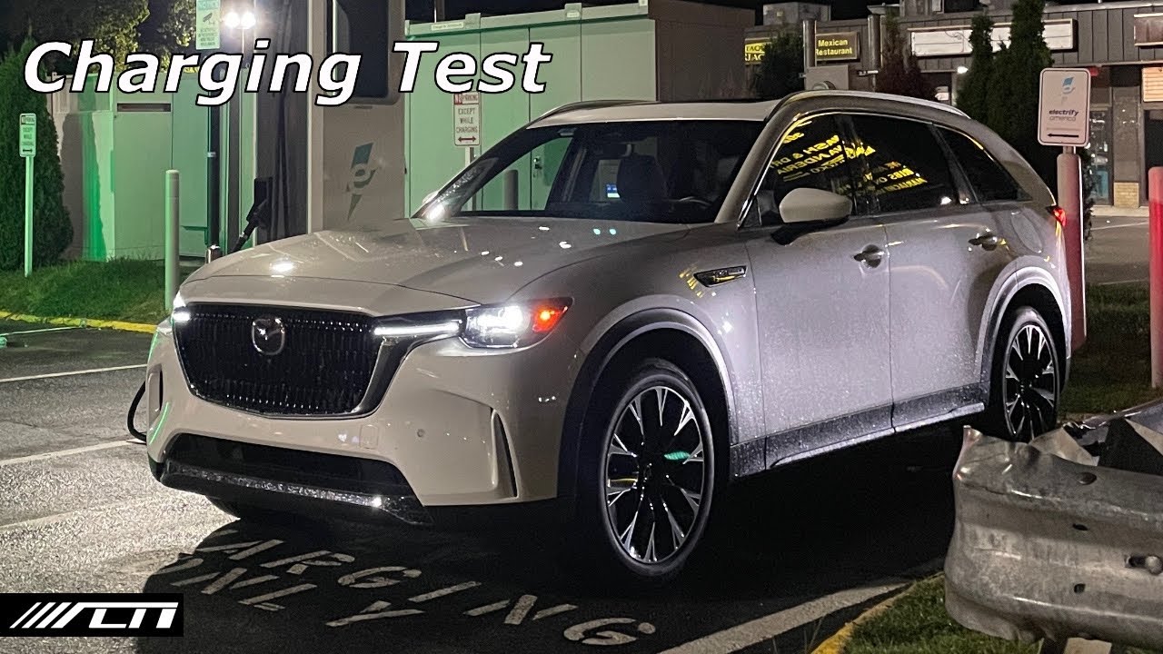 2024 Mazda CX90 PHEV Charging Test! Can it Charge at Public Stations