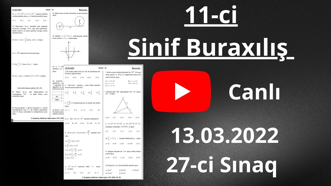 ✅️‼️9 Mart 2026 Buraxılışa Düşə Bilər | 27-ci Sınaq