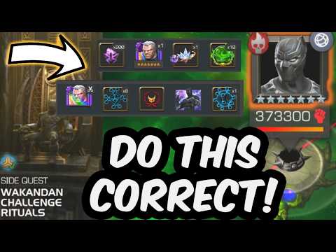 DO NOT MAKE THIS MISTAKE FOR MAX REWARDS! - Wakandan Challenge Rituals Full Guide & Best Counters
