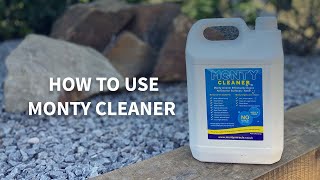 How to use Monty Patio Cleaner