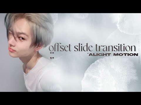 offset slide transition (glitch transitions #1) ❥ alight motion tutorial