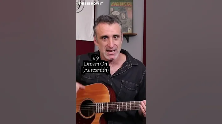 Dream on by Aerosmith makes great use of chord triads and more! #shorts