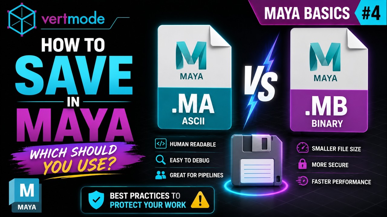 How to Save in Maya | Maya ASCII vs Binary Explained - YouTube