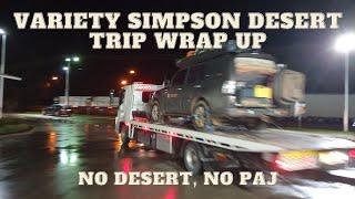 Variety Simpson Desert Trip - no Simpson Desert and the Pajero didn't come home