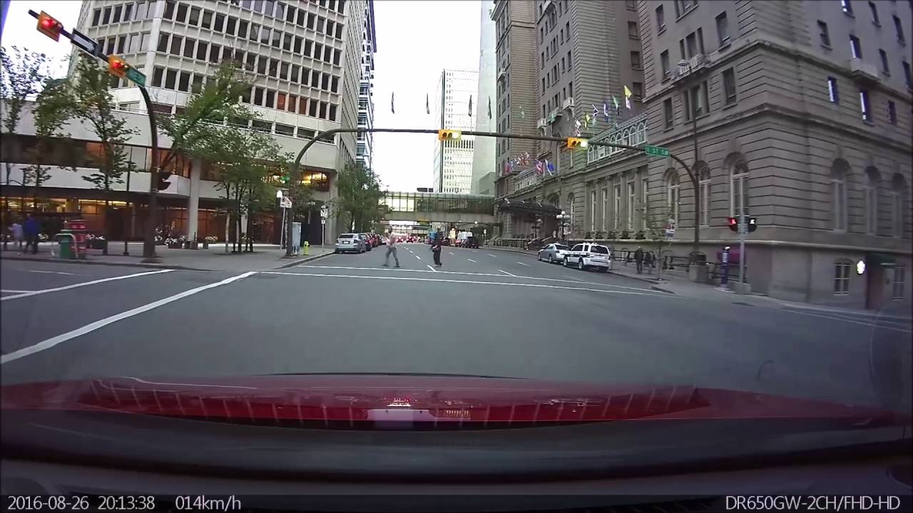 Calgary pedestrians crossing against the light YouTube