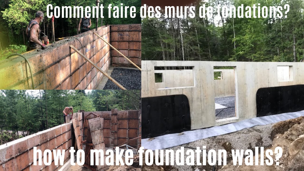 Comment faire les murs de fondations how to make the foundation walls — free download