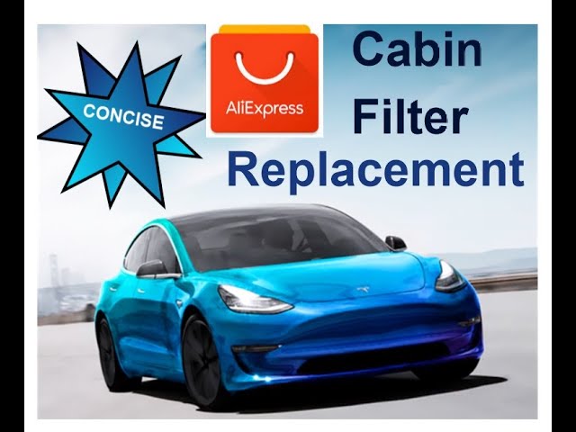 Cabin Filter replacement Tesla Model 3 2021 RHD Ali Express 