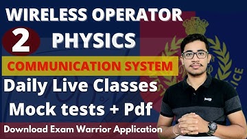 Wireless operator Class ||wireless operator Physics//#wireless_operator mains  //#wireless operator